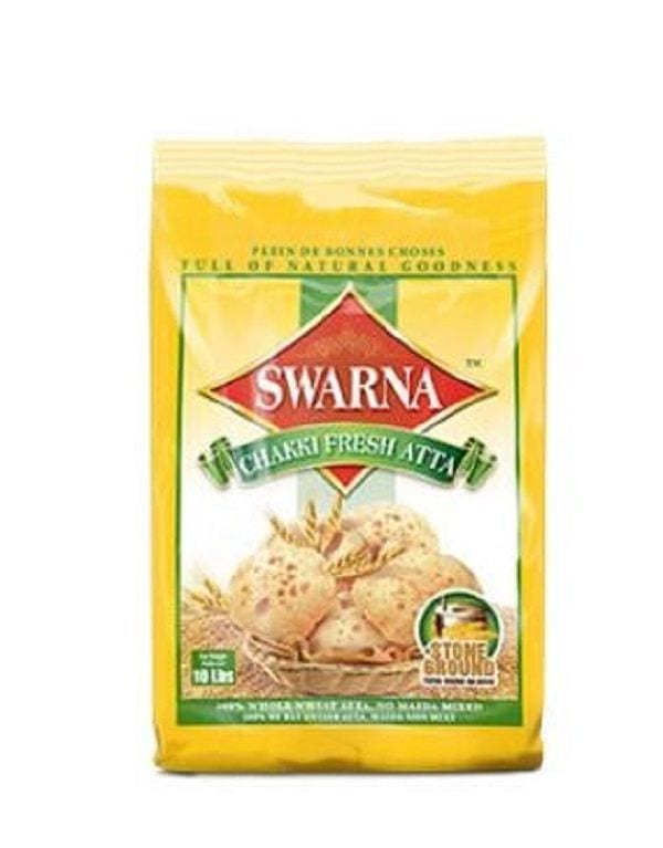 Swarna Whole Wheat Chakki Atta 10 Lb X 4