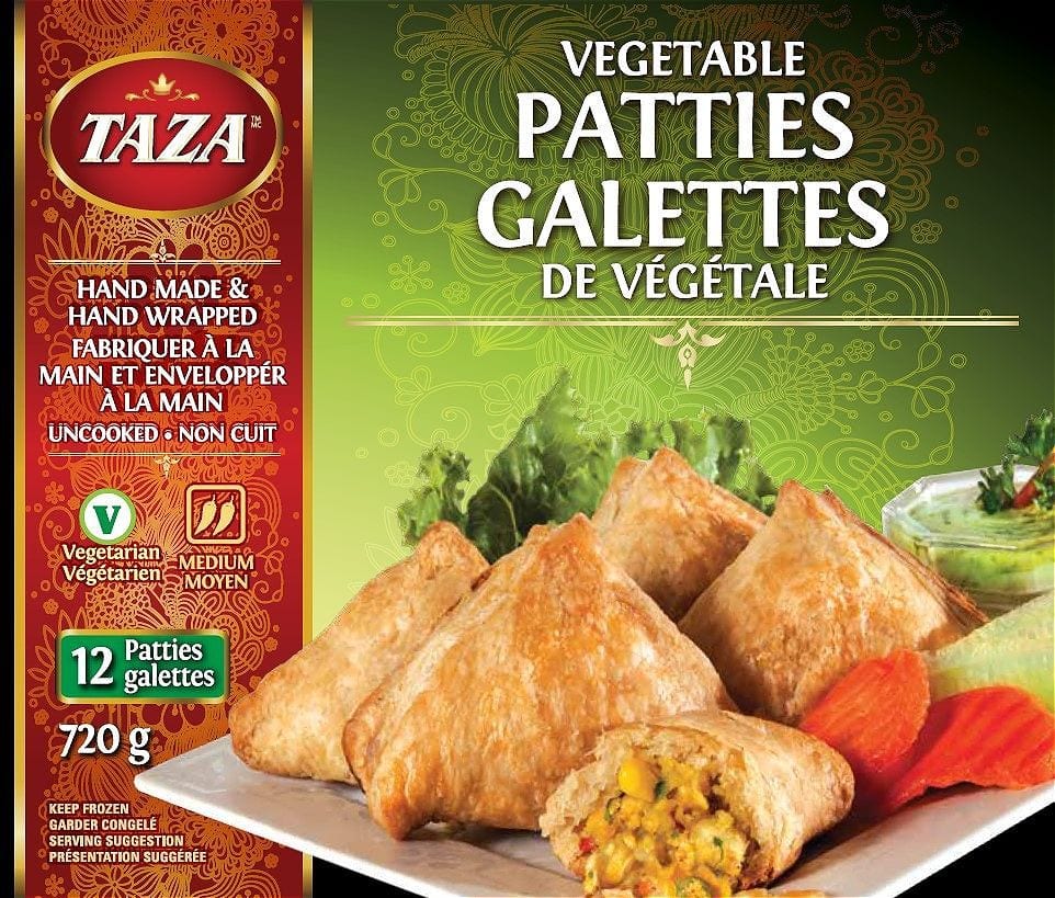 Taza Vegetable Patties 12pcs