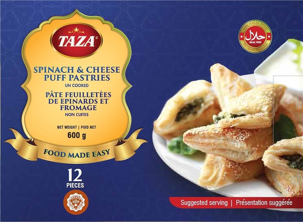 Taza Spinach and Cheese Puff Pastry 12pcs