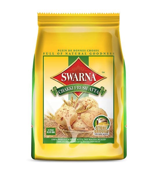 Swarna Whole Wheat Chakki Atta 4lbx10
