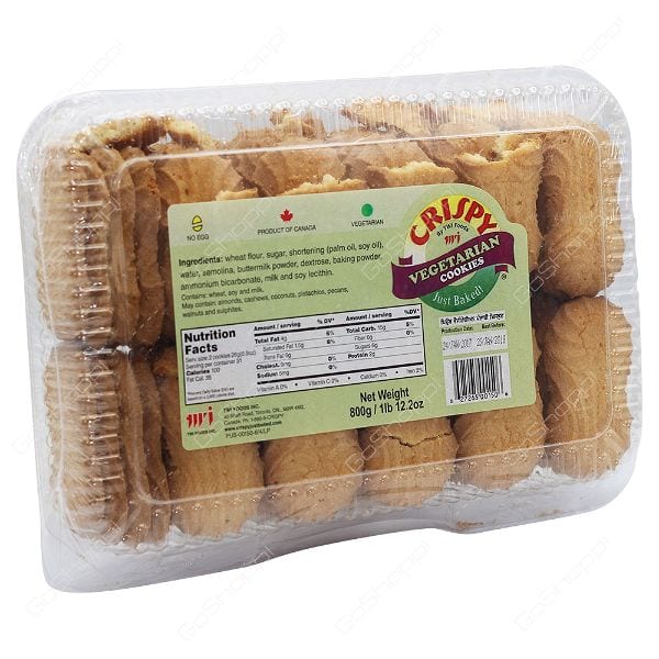 CRISPY VEGETARIAN COOKIE 800 GMX11