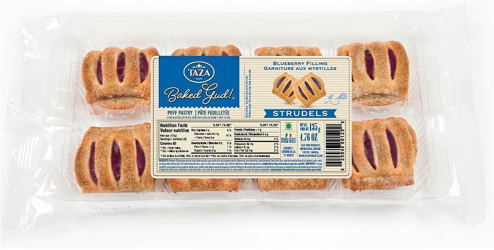 Taza Strudel With Blueberry Filling