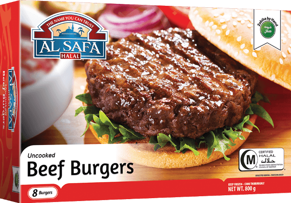 Al Safa Beef Burgers 12 X 800gm