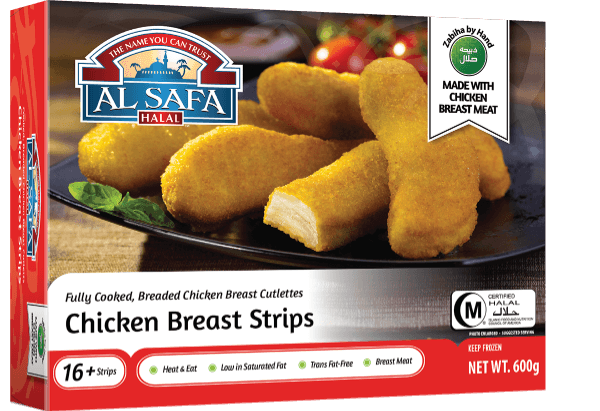 AL SAFA BREADED CHICKEN STRIPS 12 X 680GM